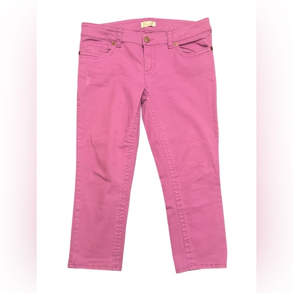Seven7 Denim - Seven7 cropped pink capri jeans size 14
